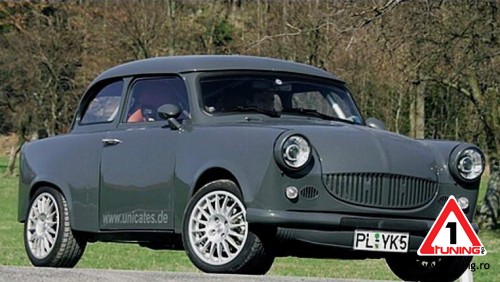 Modèle Voiture Trabant P50/P60 Bleu - 1/34-1/39 En Métal, 11 Cm, Portes Ouvrantes